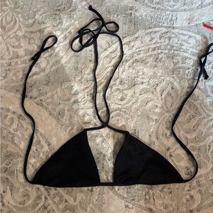 Frankie's Bikinis Black Halter Bikini Top